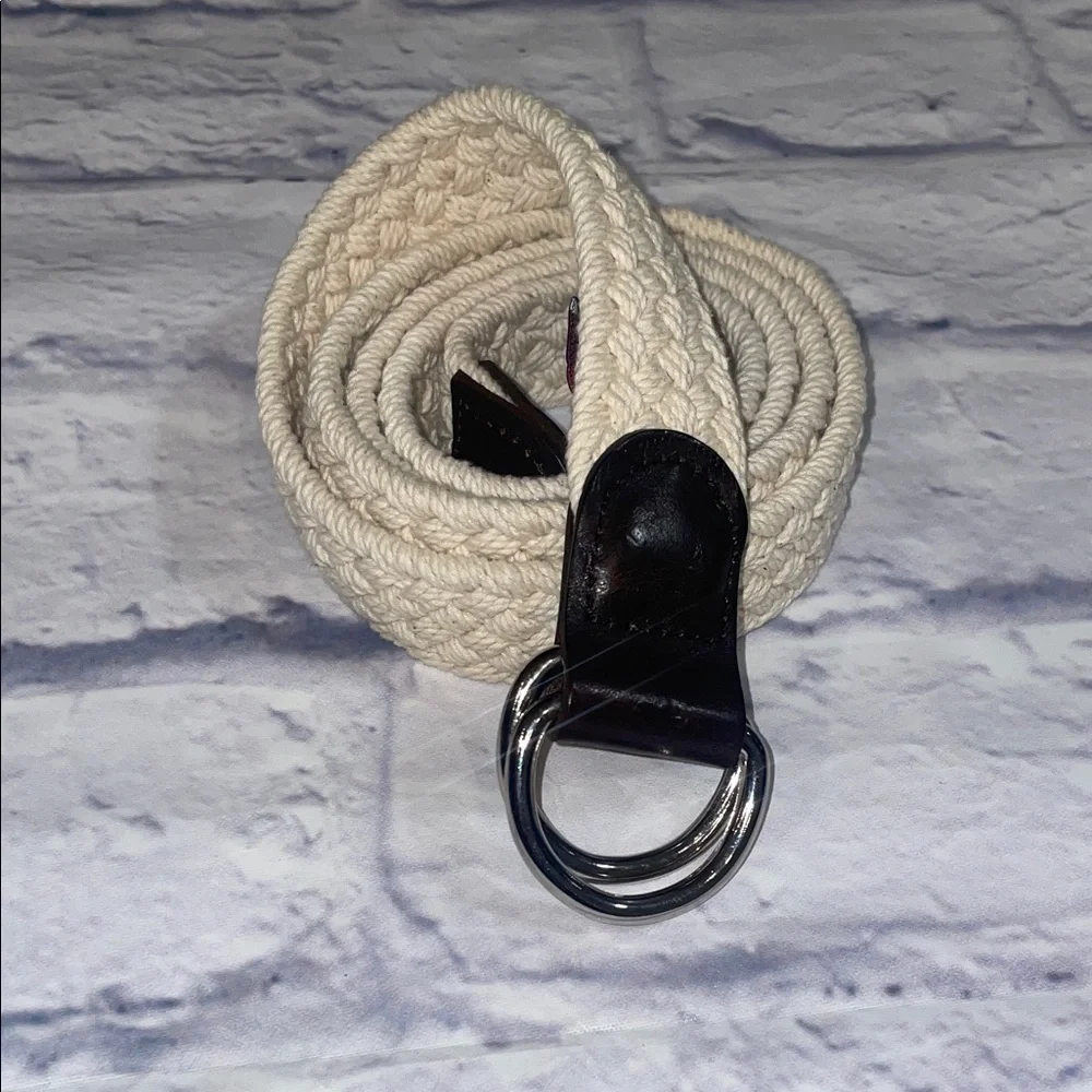Bonobos Braided D-Ring Belt with Brown Leather Accents